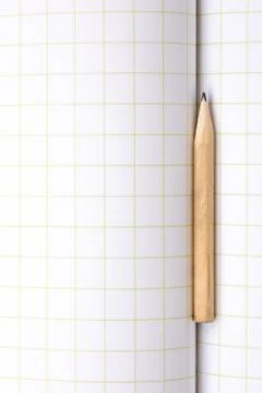 Pencil on Copybook Stock Photos