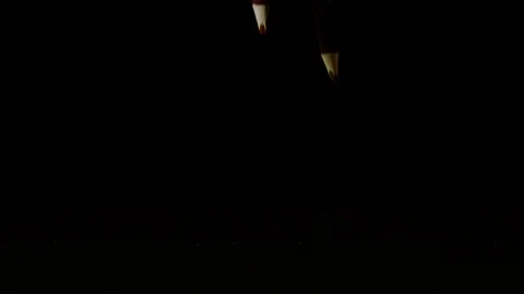 Pencil crayons falling, Ultra Slow Motion Stock Footage 86576148