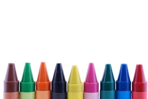 Pencil crayons Stock Photos
