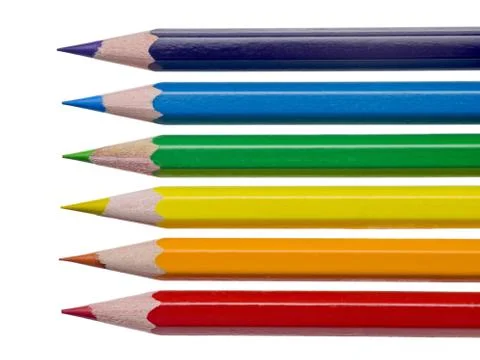 Pencil crayons Stock Photos