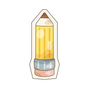Pencil cutout Stock Illustration