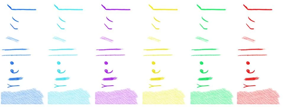 Pencil design elements Stock Illustration