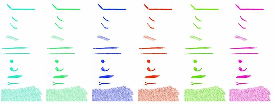 Pencil design elements Stock Illustration