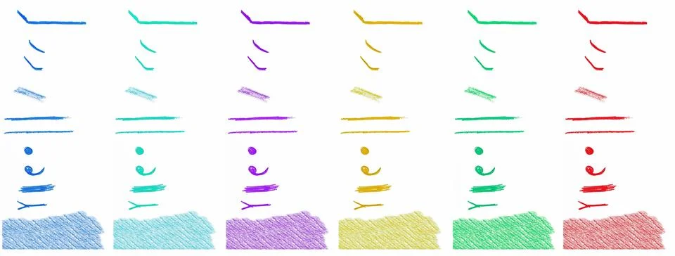 Pencil design elements Stock Illustration