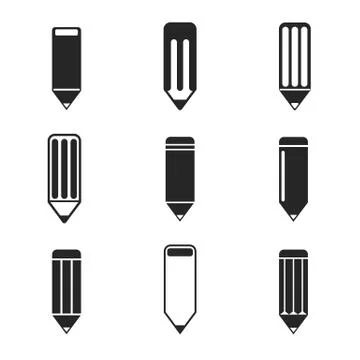Pencil design . Icon set . Eps 10 vector illustration Stock Illustration