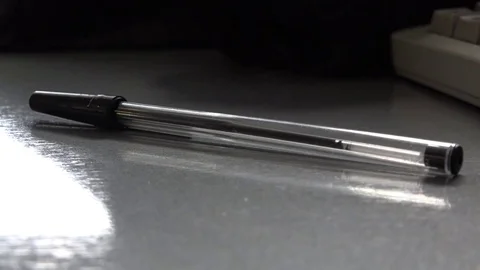 Pencil on desk Video stock 70498265