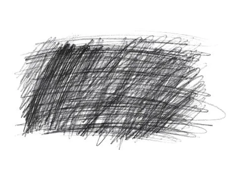 Pencil doodle scribbles isolated on white background 스톡 일러스트