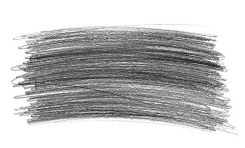 Pencil doodle scribbles isolated on white background Stock Photos