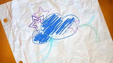 Pencil Doodles Welcome Stock Footage 50647094