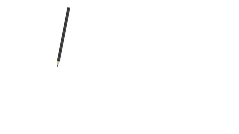 Pencil draw a circle on a piece of paper Stock Footage 140512352