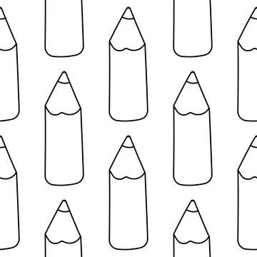 Pencil draw write tool childrens day pattern Stock Illustration