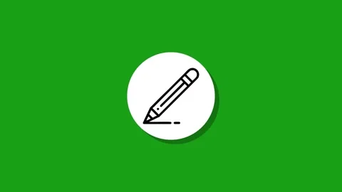 Pencil drawing animation on green screen background representing idea or cr.. Video stock 327762527