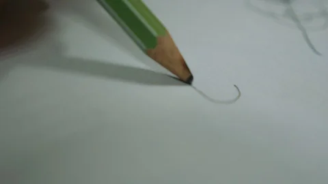 A pencil drawing on paper Stock-Footage 87269347