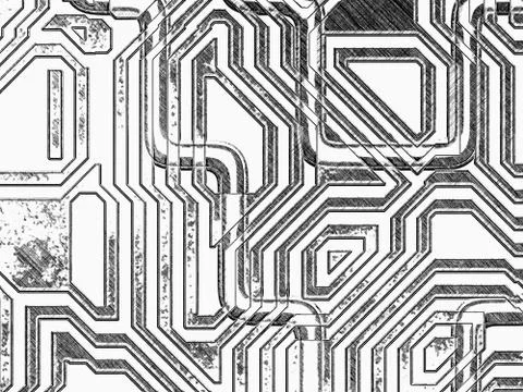 Pencil drawing scheme abstract backgrounds Ilustração Stock