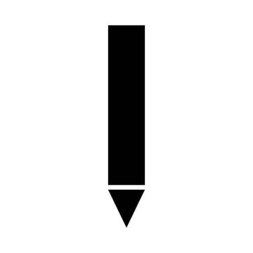 Pencil drawing sketch icon or logo illustration Stock Illustration