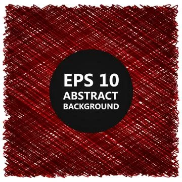 Pencil drawing sketching square, scribble effect. Vector element Illustrazione stock