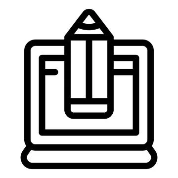 Pencil drawing software for digital artists and designers Illustrazione stock