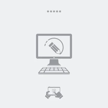 Pencil draws a circle Stock Illustration