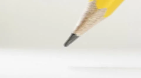 Pencil draws a line on the white background, alpha channel Vídeo Stock 46038805