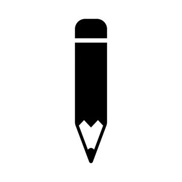 Pencil edit icon in flat style. Pencil solid symbol Stock-Illustration