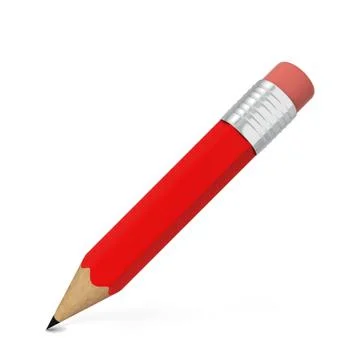 Pencil with eraser Stock Illustration