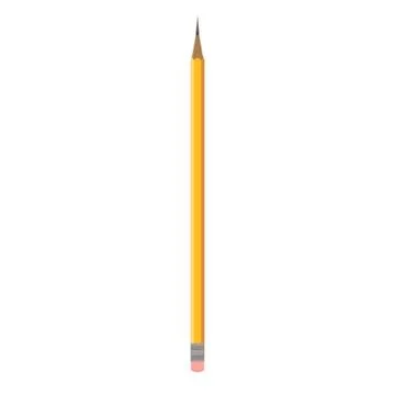Pencil eraser vector icon school illustration. Isolated tool write office Illustrazione stock