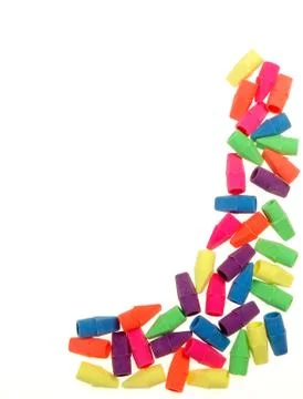 Pencil Erasers Stock Photos