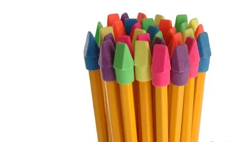 Pencil Erasers Stock Photos