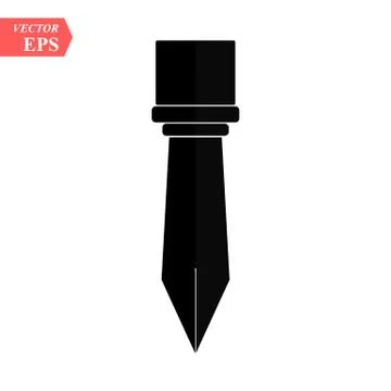 Pencil flat icon. Single high quality outline symbol of graduation for web de Stock Illustration