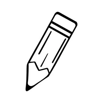 Pencil flat icon Vector Stock-Illustration