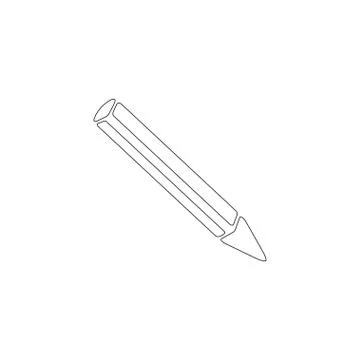 Pencil. flat vector icon Stock Illustration