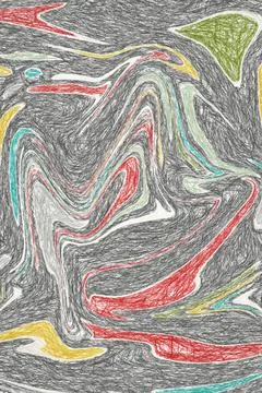 Pencil fluid abstract elements. Dynamic lines. Template for the design of fly Stock Illustration