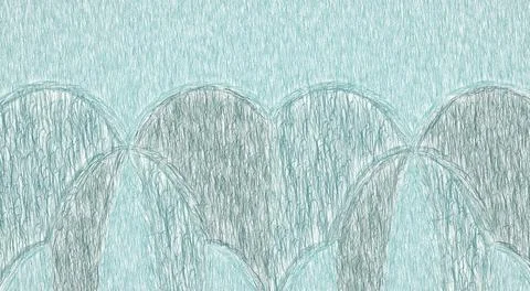 Pencil fluid abstract elements. Dynamic lines. Template for the design of fly 库存插图