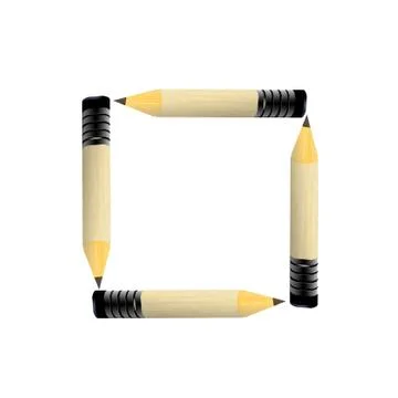 Pencil frame Stock Illustration
