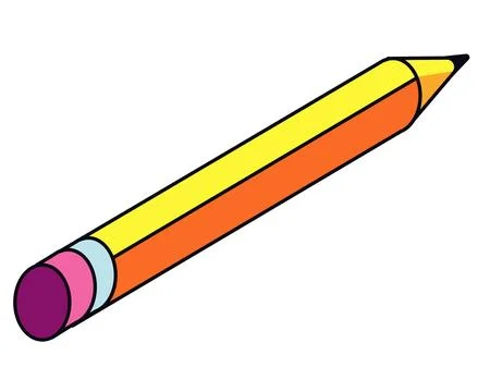 Pencil graphite supply Stock Illustration