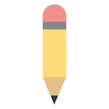 Pencil graphite supply isolated icon Stock Illustration