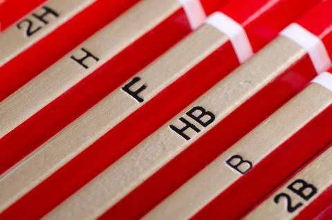 Pencil hardness Foto stock