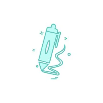 Pencil icon design vector Stock Illustration