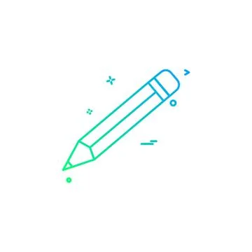Pencil icon design vector Stockillustratie