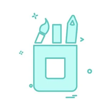 Pencil icon design vector Stock Illustration