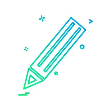 Pencil icon design vector Stockillustratie