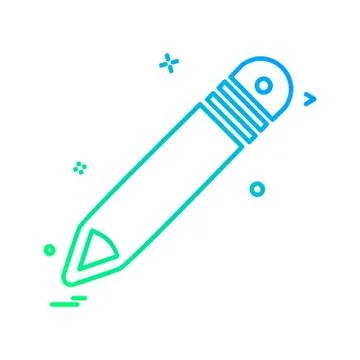 Pencil icon design vector Stock Illustration