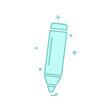 Pencil icon design vector 스톡 일러스트