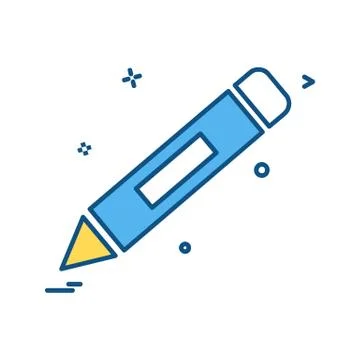 Pencil icon design vector Stockillustratie