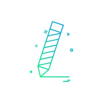 Pencil icon design vector Stockillustratie