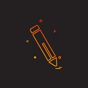 Pencil icon design vector Stockillustratie
