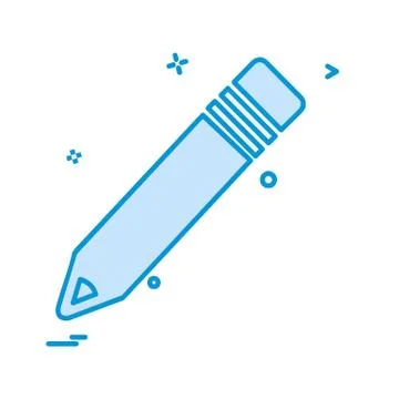 Pencil icon design vector Stock Illustration