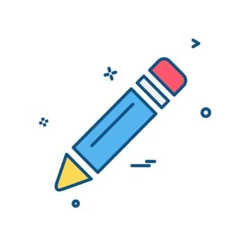 Pencil icon design vector Stockillustratie