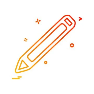 Pencil icon design vector Stockillustratie