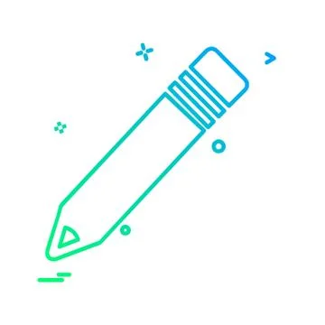 Pencil icon design vector イラスト素材